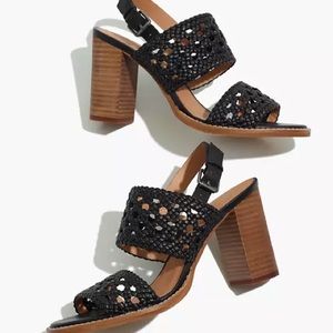 Madewell Caned Leather High Heeled Sandals